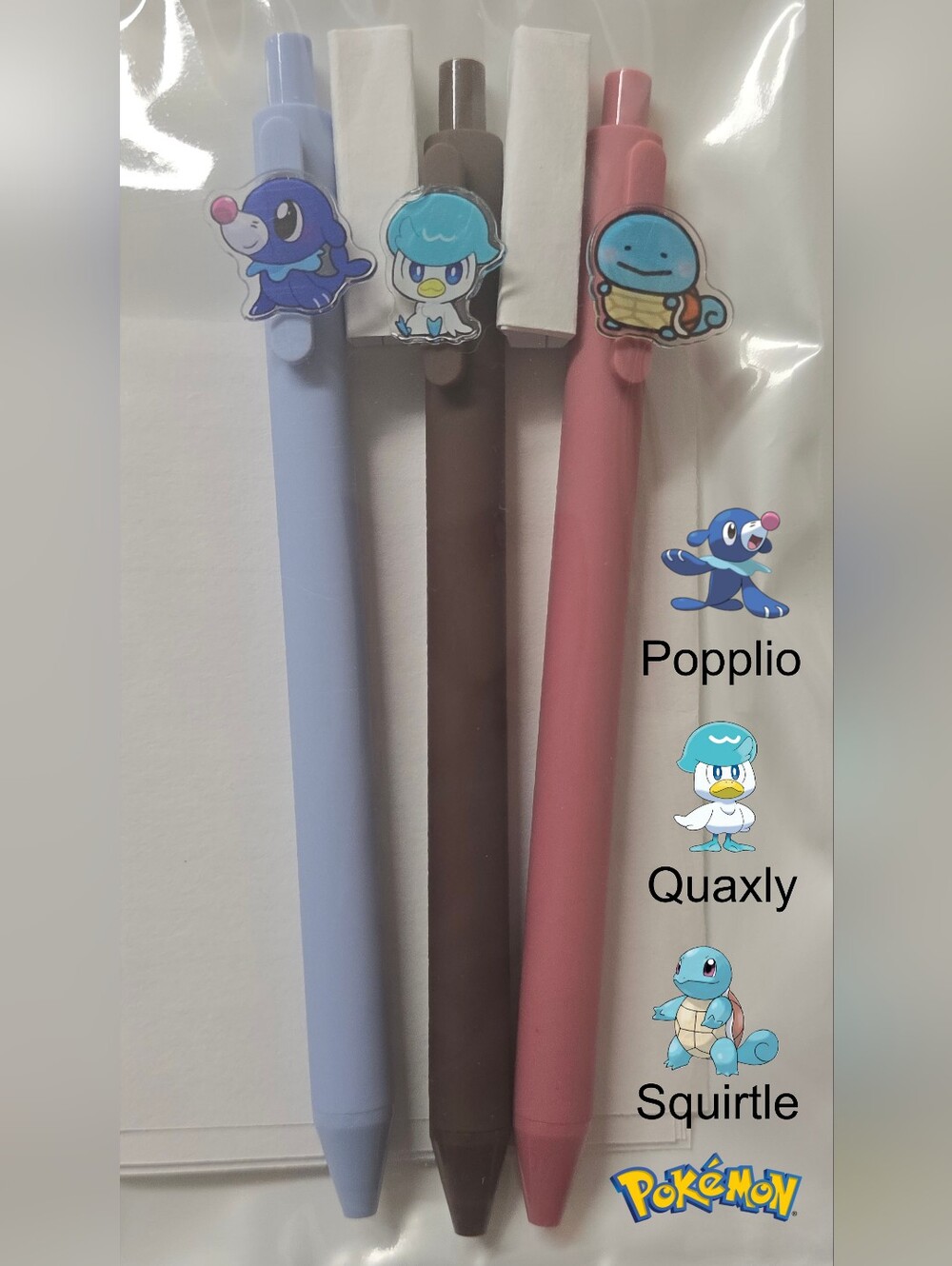Pokemon Water Type Gel Pen Set